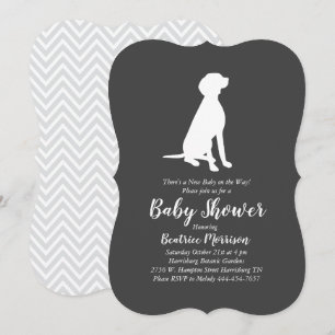 Vizsla Dog Baby Shower Gender Neutral Invitation