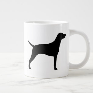 Vizsla Dog Breed Silhouettes Large Coffee Mug