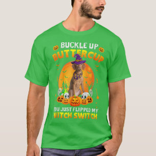 Vizsla Dog Buckle Up Buttercup Halloween Costume T-Shirt
