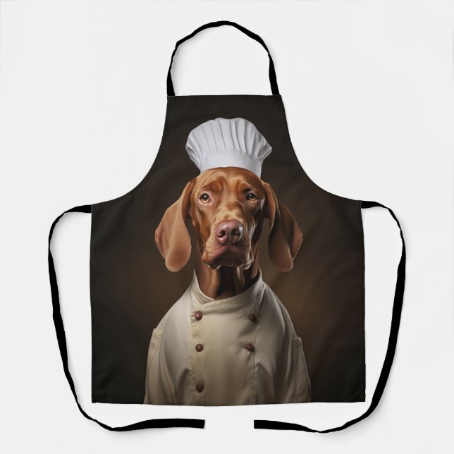 Vizsla Dog Chef Apron (Front)