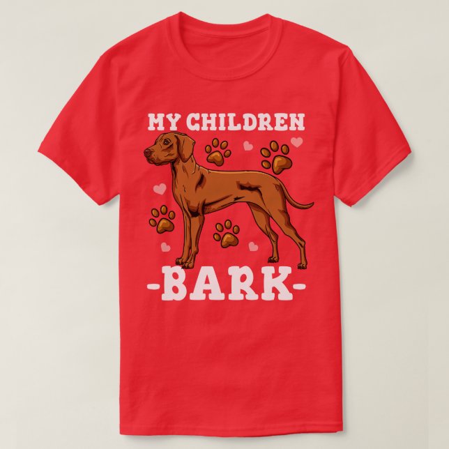 Vizsla Dog Dad Mum T-Shirt (Design Front)