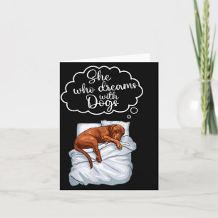 Vizsla Dog Nightgown Pajama  Card