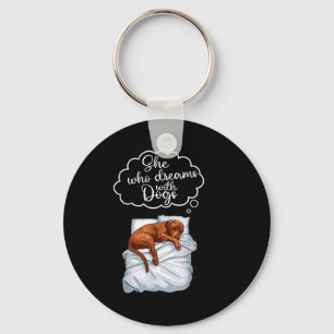 Vizsla Dog Nightgown Pajama  Key Ring
