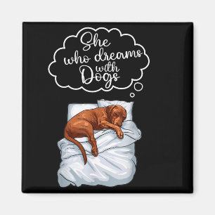 Vizsla Dog Nightgown Pajama Magnet
