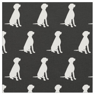Vizsla Dog Silhouette Pet Fabric