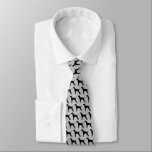 Vizsla Dog Silhouettes Grey and Black Tie<br><div class="desc">This original Vizslas pattern neck tie makes a great gift for dog dads! Available in a variety of colours, this cool tie makes a statement for anyone who loves Hungarian Vizslas. An awesome gift for the guy who wears a tie for business, or for special events like holiday programs, AKC...</div>