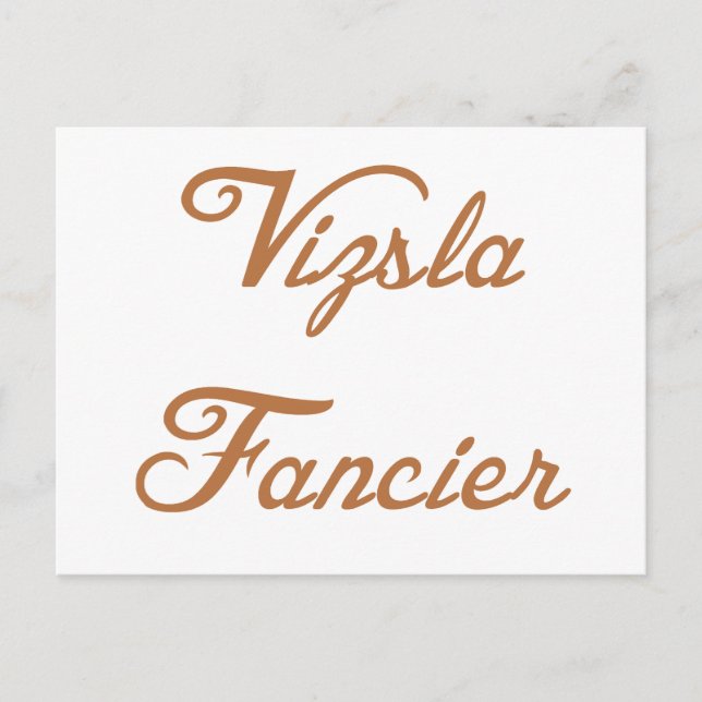 vizsla fancier.png postcard (Front)