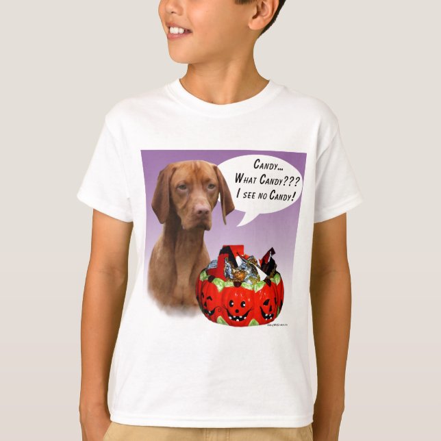 Vizsla Halloween Candy T-Shirt (Front)