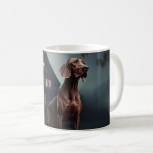 Vizsla Halloween Scary Coffee Mug