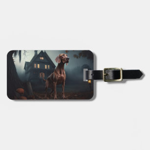 Vizsla Halloween Scary Luggage Tag