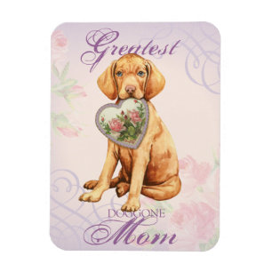 Vizsla Heart Mum Magnet