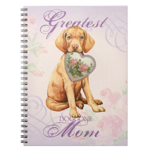 Vizsla Heart Mum Spiral Notebook