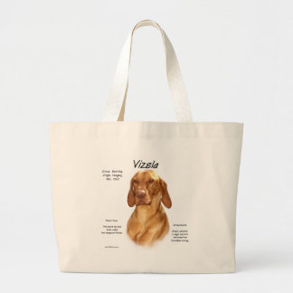 Vizsla History Design Large Tote Bag