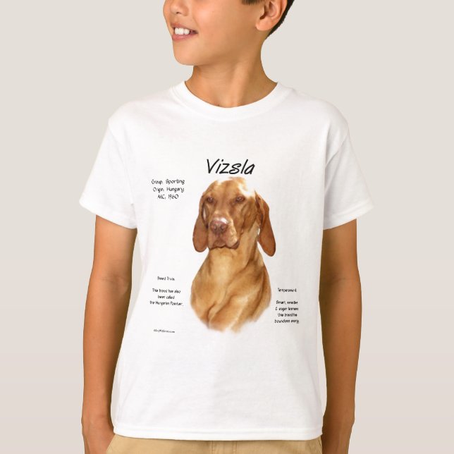 Vizsla History Design T-Shirt (Front)