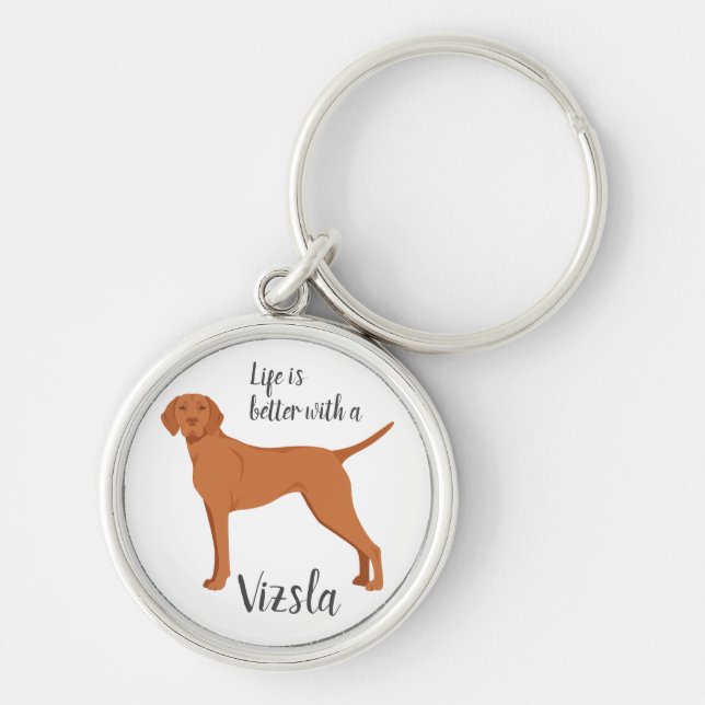 Vizsla Key Ring (Front)