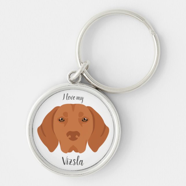 Vizsla Key Ring (Front)