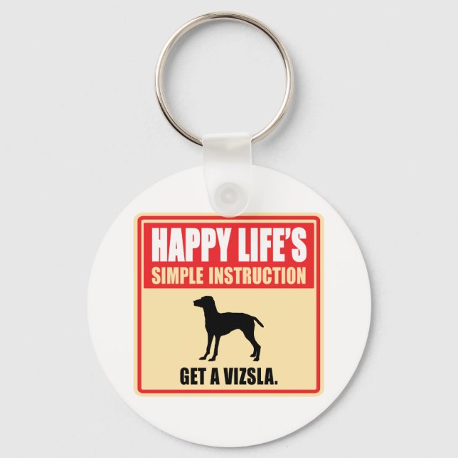 Vizsla Key Ring (Front)