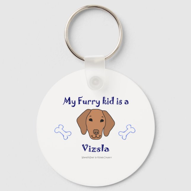 Vizsla Key Ring (Front)