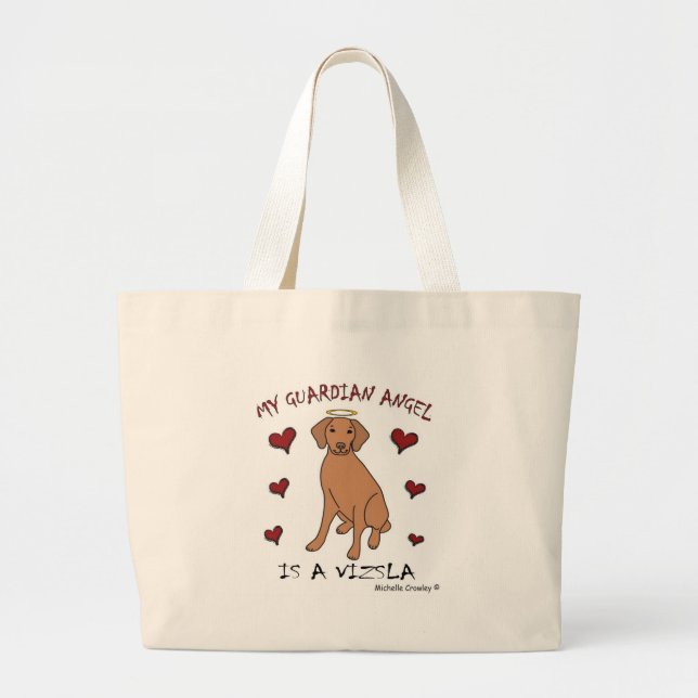 Vizsla Large Tote Bag (Front)