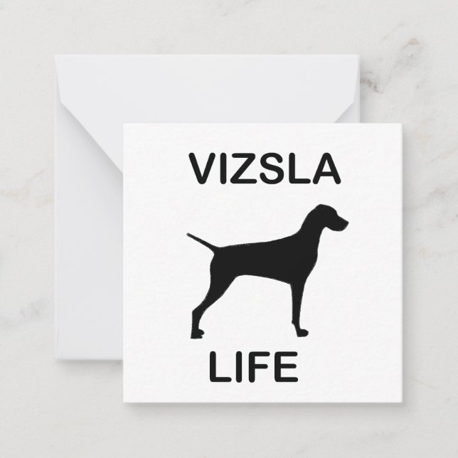 vizsla life card (Front)