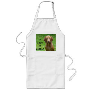 vizsla love w pic long apron