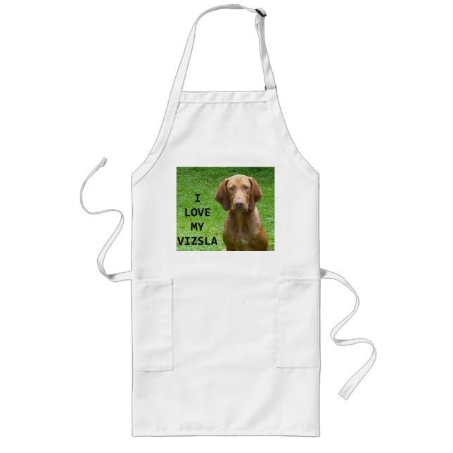 vizsla love w pic long apron (Front)