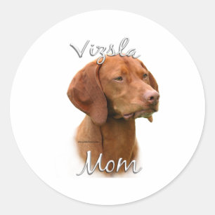 Vizsla Mum 2 Classic Round Sticker