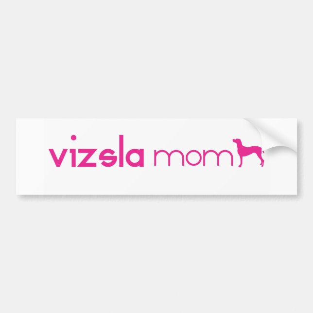 Vizsla Mum Bumper Sticker (Front)