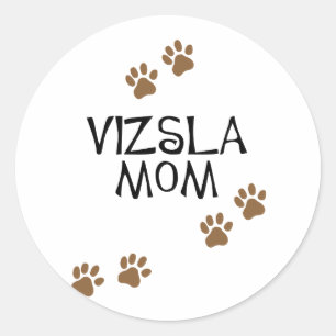 Vizsla Mum Classic Round Sticker
