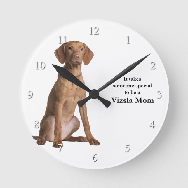 Vizsla Mum Clock (Front)