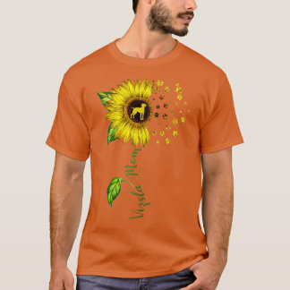 Vizsla Mum Sunflower Vizsla Lover Gifts Dog Mum Ma T-Shirt