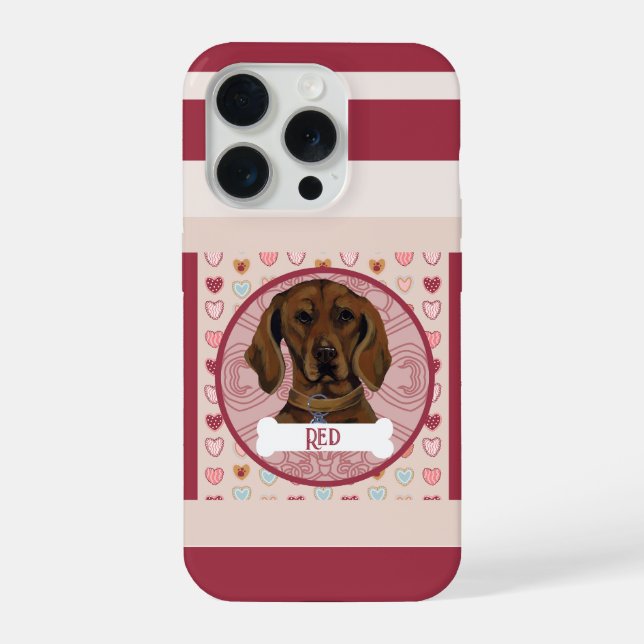 Vizsla + name Valentine Heart iPhone 11 Pro Case  (Back)