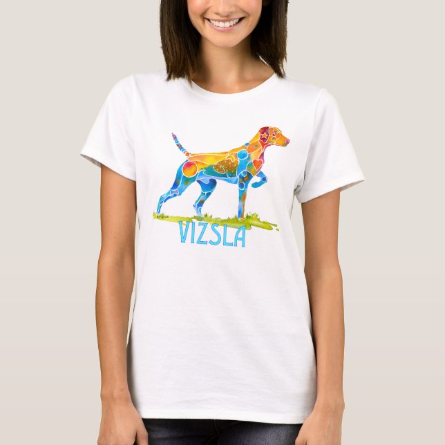 VIZSLA on POINT in Vivid Colours T-Shirt (Front)
