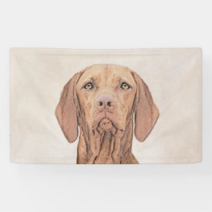 Vizsla Painting - Cute Original Dog Art Banner