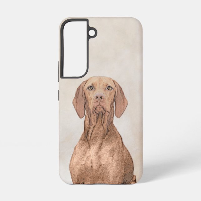 Vizsla Painting - Cute Original Dog Art Samsung Galaxy S22 Case (Back)