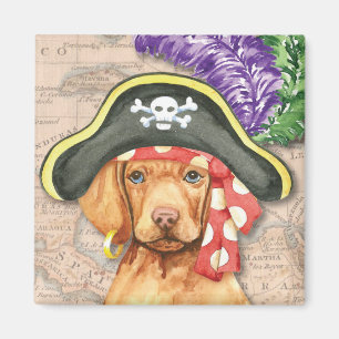 Vizsla Pirate Magnet