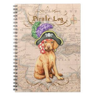 Vizsla Pirate Spiral Notebook