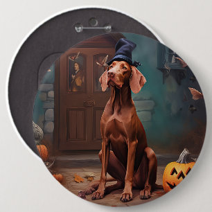 Vizsla Pumpkins Halloween Scary 6 Cm Round Badge