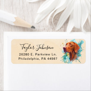 Vizsla Return Address Label