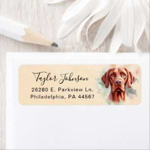 Vizsla Return Address Label