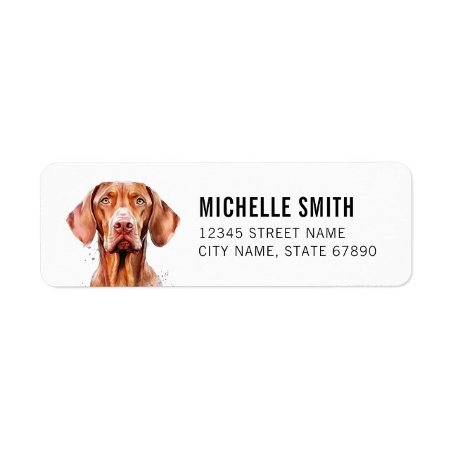 Vizsla Return Address Labels (Front)