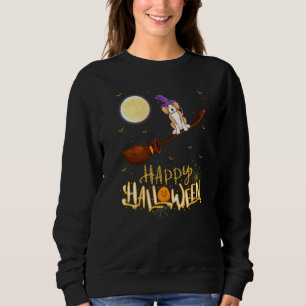 Vizsla Ride Witch Shotgun Vizsla Dog Halloween Sweatshirt