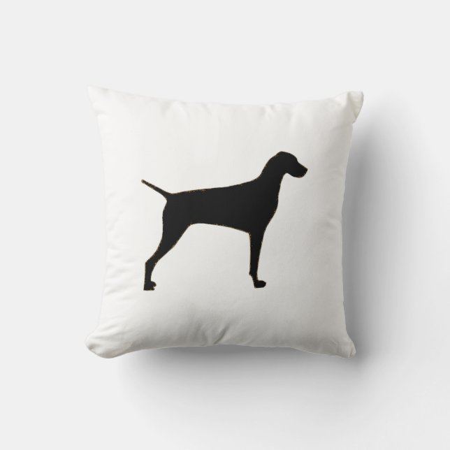 Vizsla silhouette cushion (Front)