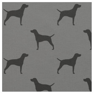 Vizsla Silhouettes Pattern Fabric
