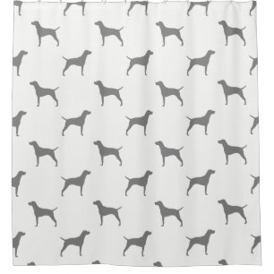 Vizsla Silhouettes Pattern Shower Curtain