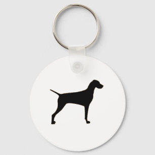 Vizsla silo black.png key ring