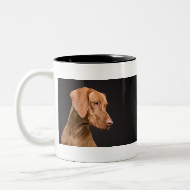Vizsla Two-Tone Coffee Mug (Left)