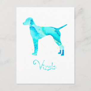 Vizsla Watercolor Design Postcard