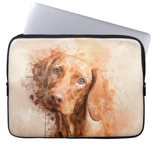 Vizsla Watercolour Laptop Sleeve (Front)