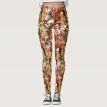 Vizslas and Autumn Leaves Leggings